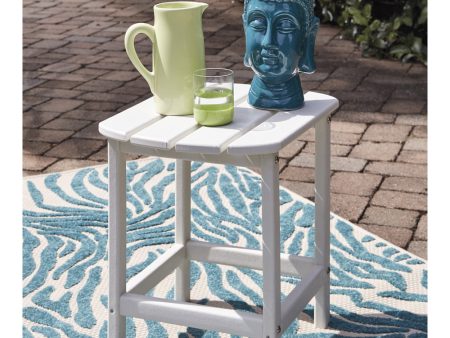 18 H Sundown Treasure Rectangular End Table White Discount