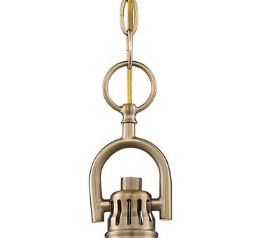 10 W Skyloft 1-Light Pendant Burnished Brass Supply