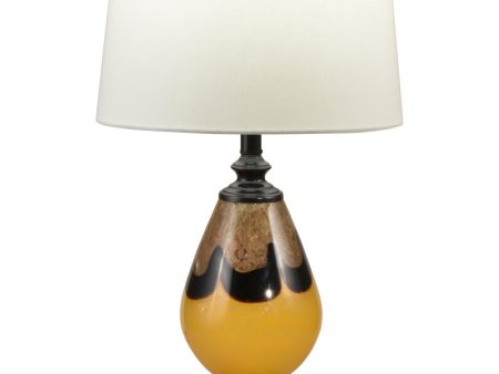 Keithia Hand Blown Art Glass Table Lamp For Sale