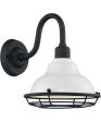 12 H Newbridge 1-Light Outdoor Gloss White   Textured Black Discount