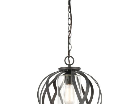 Daisy 1-Light Pendant Midnight Bronze Clear Glass Online Hot Sale