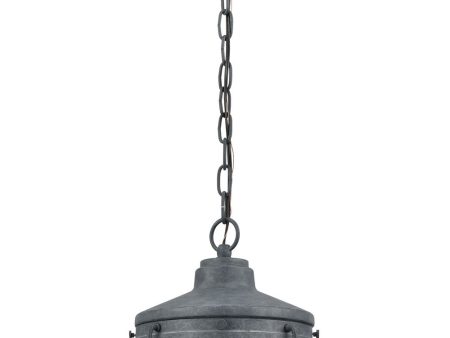 Eastport 1-Light Outdoor Hanging  Aged Zinc Online Sale