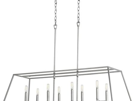 45 W Gabriel 8-light Pendant Classic Nickel For Discount