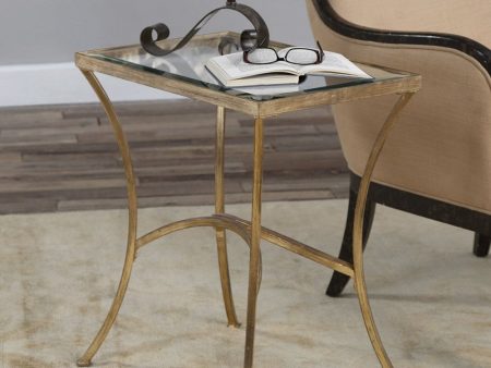 24 H Alayna Gold End Table Online Hot Sale