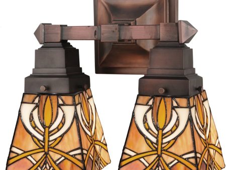 12 W Glasgow Bungalow 2 Light Wall Sconce.609 For Sale