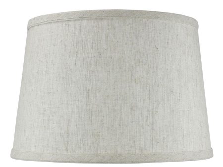 12 W x 8 H SLIP UNO FITTER Hardback Shallow Drum Lamp Shade Textured Fashion