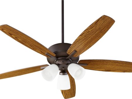 52 W Breeze 3-light LED Ceiling Fan Oiled Bronze Online Hot Sale