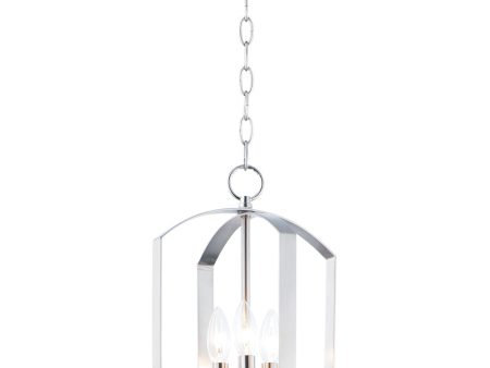 10 W Provident 3-Light Chandelier Satin Nickel Online Hot Sale