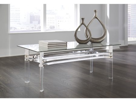 18 H Braddoni Rectangular Cocktail Table Chrome Cheap