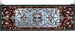 10 H x 28 W Versaille Transom Stained Glass Window on Sale