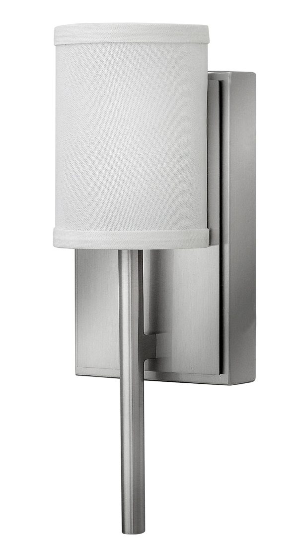 5 W Avenue 1-Light Sconce in Brushed Nickel Online now