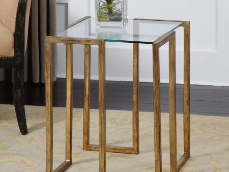 22 H Mirrin Accent Table For Sale