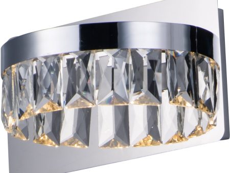 10 W Icycle LED Wall Sconce Polished Chrome Hot on Sale