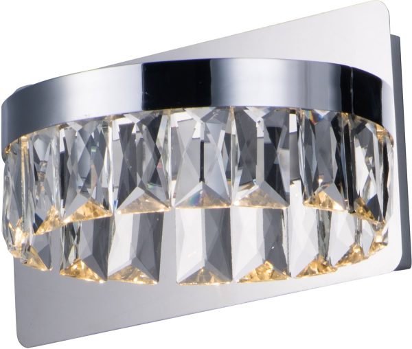 10 W Icycle LED Wall Sconce Polished Chrome Hot on Sale