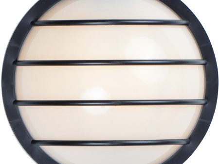 10 H Bulwark 1-Light Outdoor Wall Sconce Black For Cheap