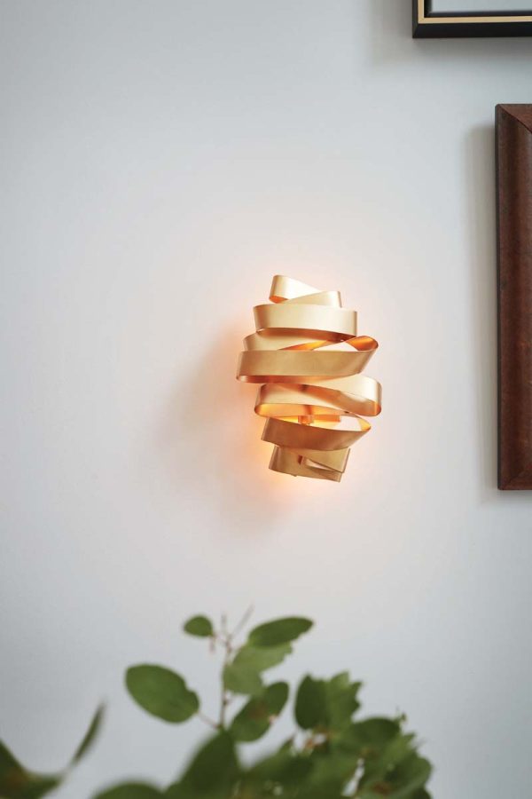 9 W Delfina 2-Light Two Light Sconce in Deluxe Gold Online now