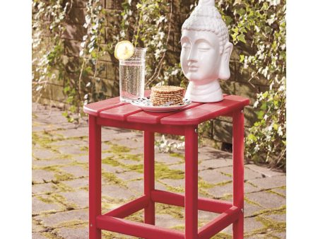 18 H Sundown Treasure Rectangular End Table Red Discount