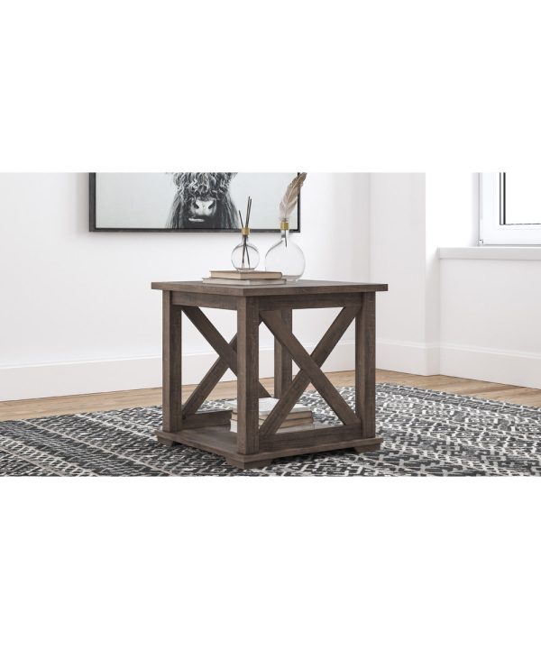 22 H Arlenbry Square End Table Gray Discount