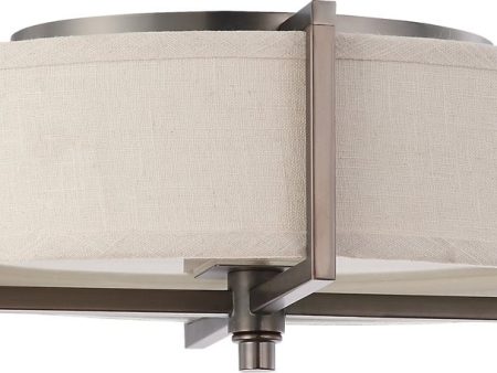 11 W Portia 2-Light Close-to-Ceiling Hazel Bronze Supply