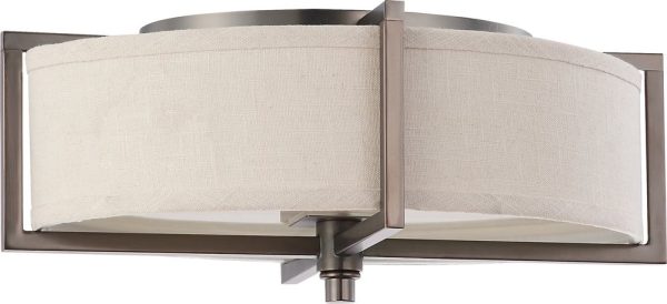 11 W Portia 2-Light Close-to-Ceiling Hazel Bronze Supply