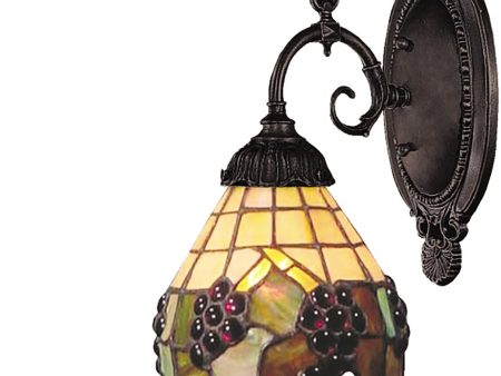 5 W Mix-N-Match 1-Light LED Wall Sconce Vintage Antique Stained Glass Online