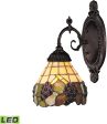 5 W Mix-N-Match 1-Light LED Wall Sconce Vintage Antique Stained Glass Online