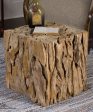 19 H Teak Root Bunching Cube Online Sale