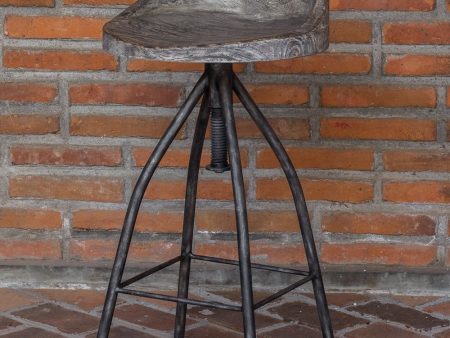 35 H Kairu Wooden Bar Stool on Sale