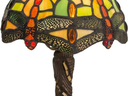 12 H Tiffany Hanginghead Dragonfly w  Twisted Fly Mosaic Base Mini Lamp Online