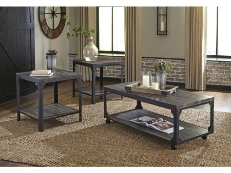 18 H Jandoree Occasional Table Set of 3 Brown Black Supply