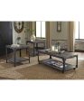 18 H Jandoree Occasional Table Set of 3 Brown Black Supply