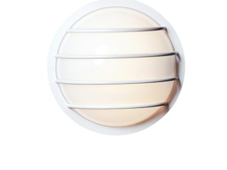 10 H Bulwark 1-Light Outdoor Wall Sconce White For Discount