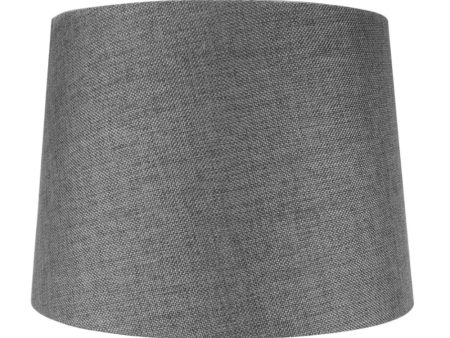 14 W x 10 H SLIP UNO FITTER Hardback Drum Lamp Shade Granite Gray on Sale