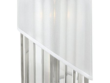 7 W Gigi 1-Light Sconce in Polished Nickel* Discount