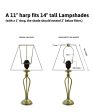 11 H SLIP UNO Adapter Converts your Lampshade to fit on SLIP UNO Lamp Base Cheap