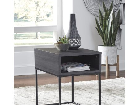 22 H Yarlow Rectangular End Table Black Online