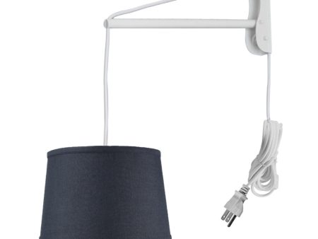 12 W MAST Plug-In Wall Mount Pendant 1 Light White Cord Arm Online Sale