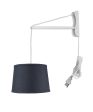 12 W MAST Plug-In Wall Mount Pendant 1 Light White Cord Arm Online Sale