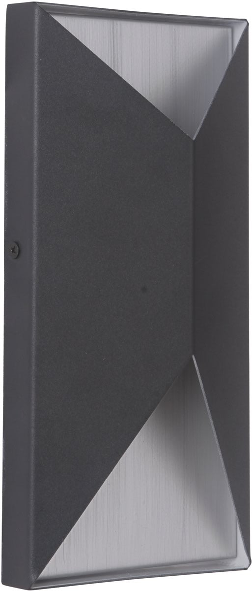 5 W Peak 2-Light LED Pocket Sconce Matte Black Brushed Aluminum Discount