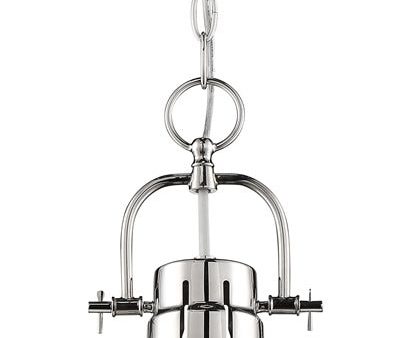 10 W Watson 1-Light Pendant Polished Nickel   White Online now