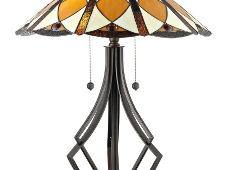 Diamond Flare Tiffany Table Lamp Discount