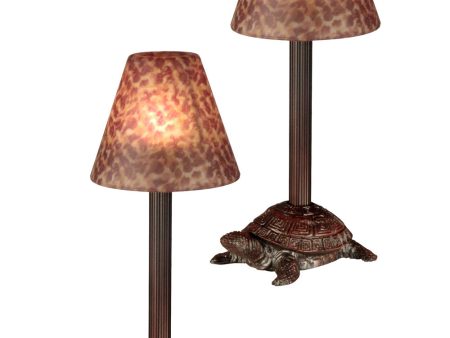 12 Inch H Amber Box Turtle 2-Piece Metal Candle Votive Set Online Sale