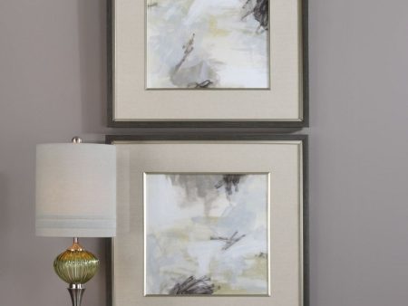 33 H Abstract Vistas Framed Prints Set of 2 Supply