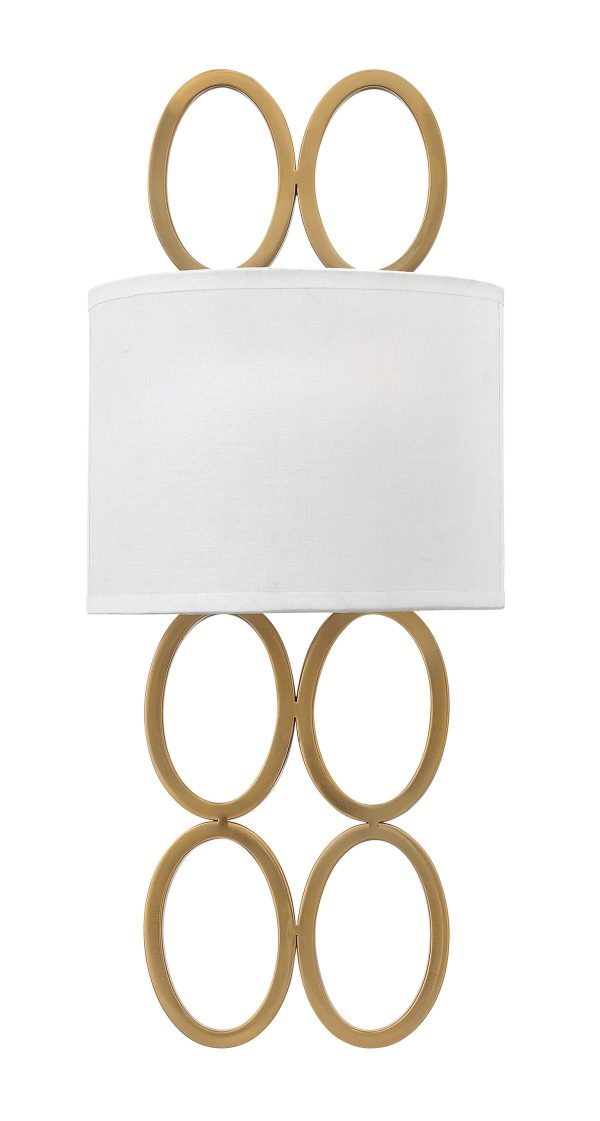 9 W Jules 2-Light Sconce in Brushed Gold Discount