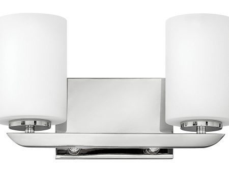 14 W Kyra 2-Light Bath Two Light in Polished Nickel Hot on Sale