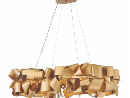 40 W Delfina 6-Light Linear in Deluxe Gold For Discount