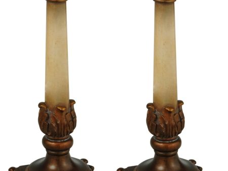 10 H Arcadia 2 Pieces Candle Sticks For Discount