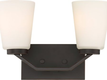 14 W Nome 2-Light Vanity & Wall Mahogany Bronze Supply