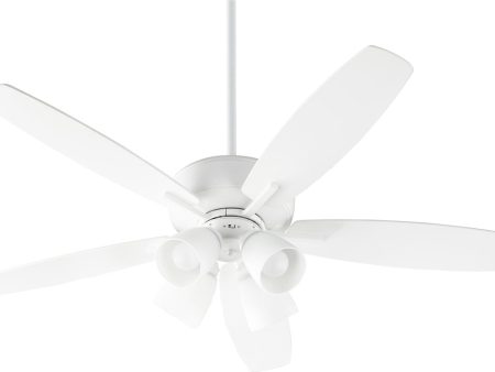 52 W Breeze 4-light LED Ceiling Fan Studio White Discount