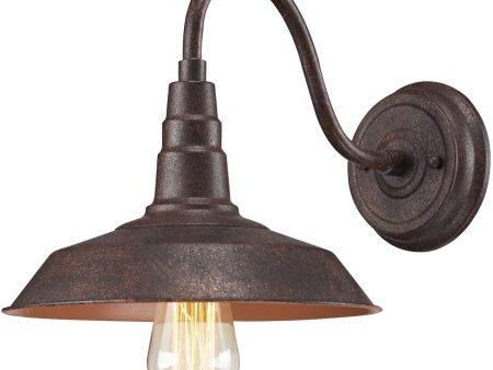 10 W Urban Lodge 1-Light Sconce Weathered Bronze Online now